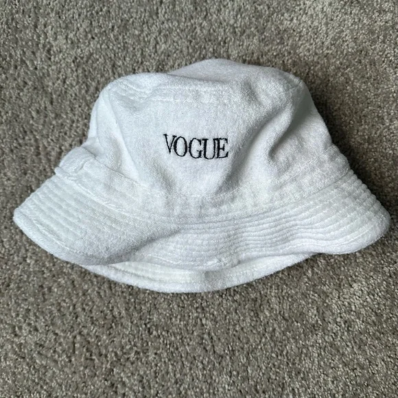 VTG 90s Y2K Vogue Fashion Bucket hat Runway Designer New York Hip Hop Streetwear - Picture 3 of 9